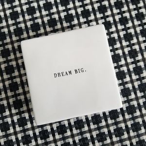 Rae Dunn DREAM BIG ANYTHING IS POSSIBLE Paperweight Plaque Black Cream NWT